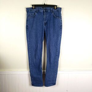 Men's Cotton On Denim Cotton Blend Slim Straight Jeans Size 32